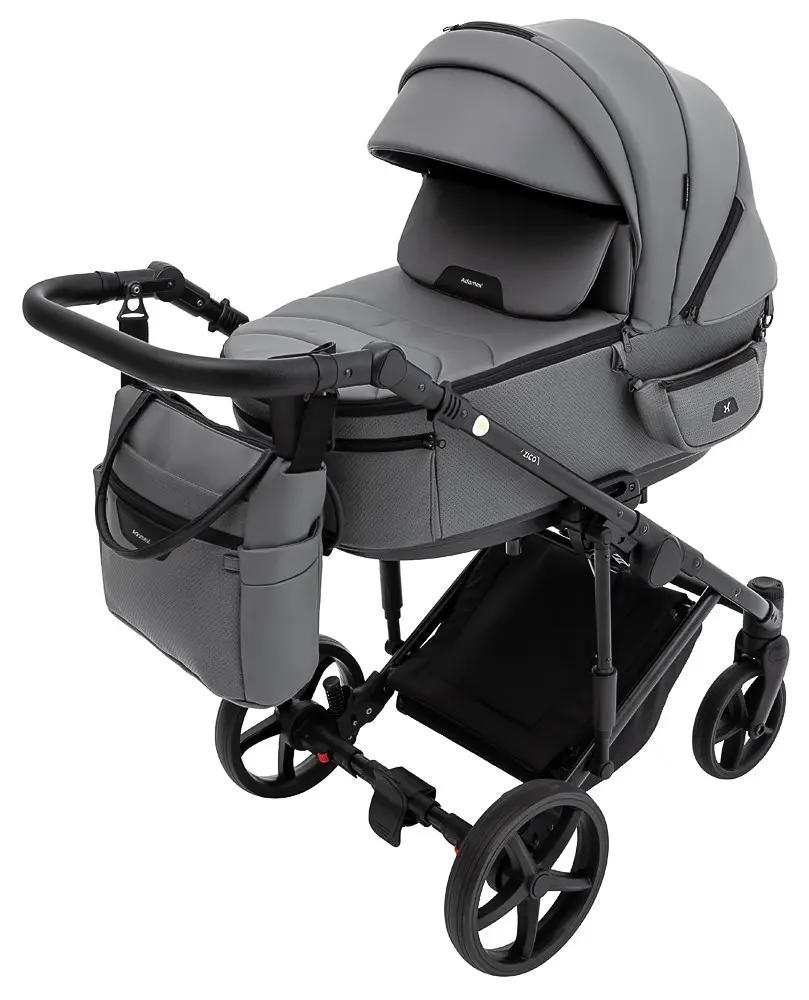 Детская коляска 2 в 1 Adamex Zico Eco Sa-4 темно-серый